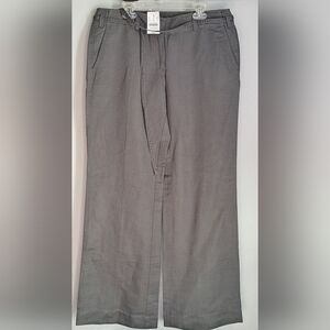 J. Crew Linen Blend Women's Wide Leg Chinos Size 6 New